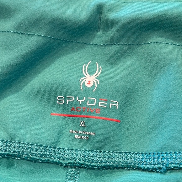 Spyder Active Wear Women's Teal Workout Pants with Side Pockets - Picture 9 of 11